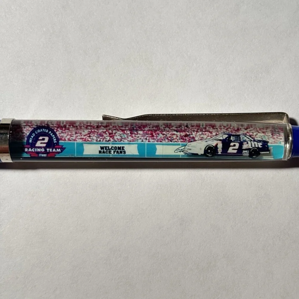 Mead Coated Papers Nascar Racing Team #2 Sponsor Racecar Floaty Pen Speedway